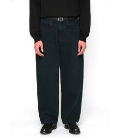 A.PRESSE/アプレッセ】 Black Washed Wide Denim Pants（デニムパンツ 