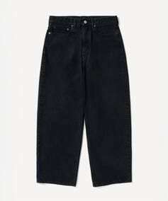 A.PRESSE/アプレッセ】 Black Washed Wide Denim Pants（デニムパンツ 