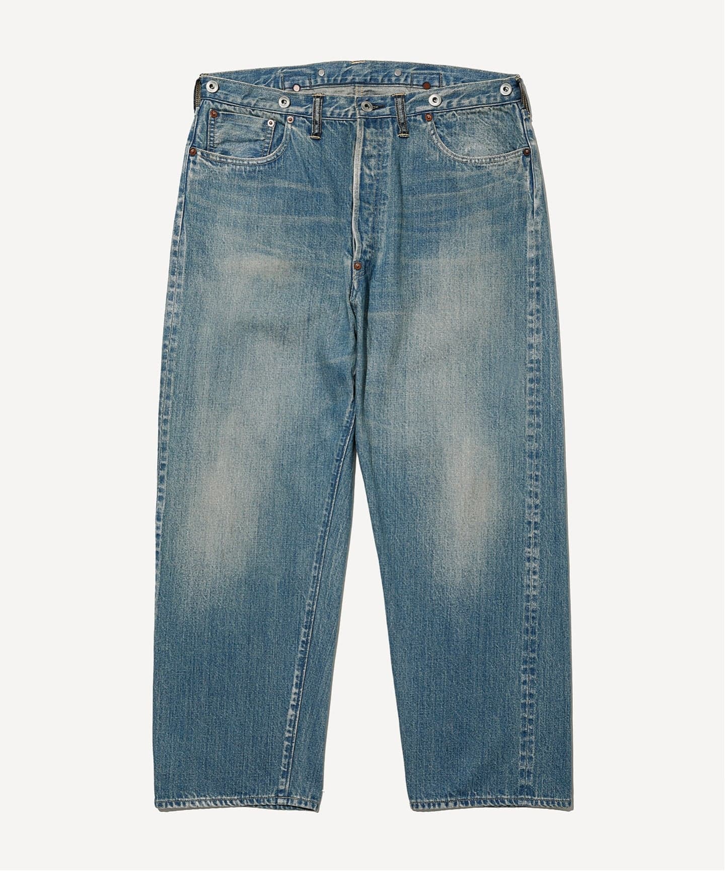 A.PRESSE/アプレッセ】 No.22 Washed Wide Denim Pants（デニムパンツ