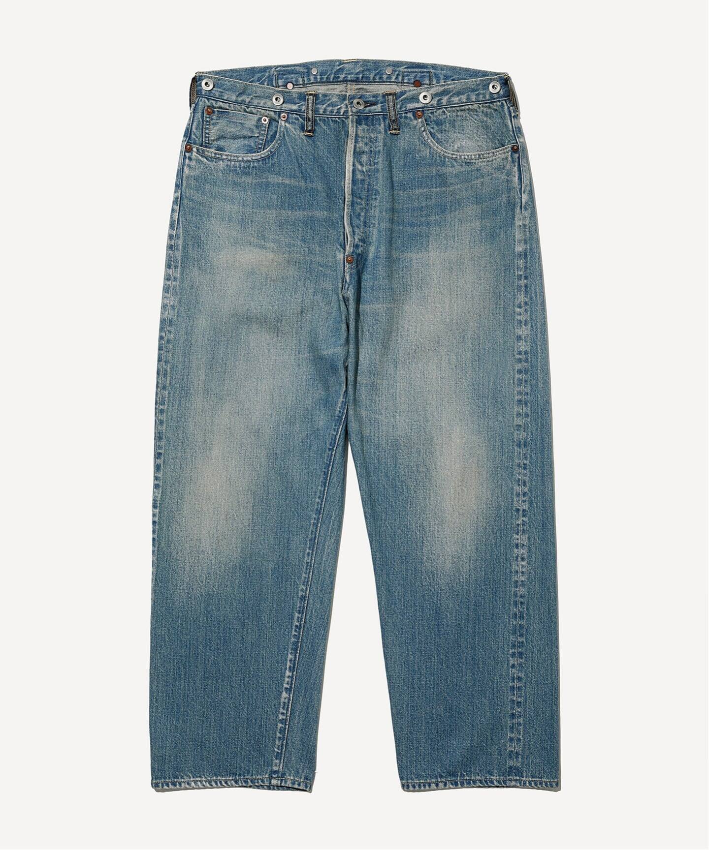 A.PRESSE/アプレッセ】 No.22 Washed Wide Denim Pants（デニムパンツ 