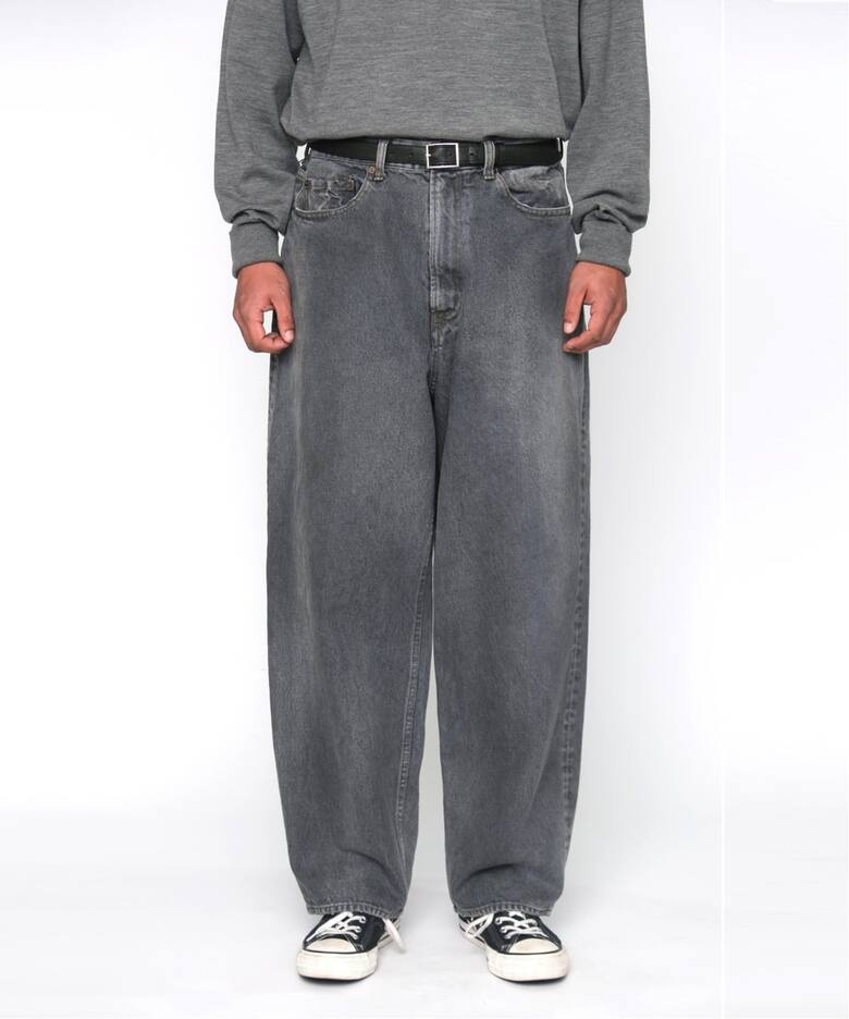 A.PRESSE/アプレッセ】 Vintage Gray Denim Pants：デニム（スラックス 