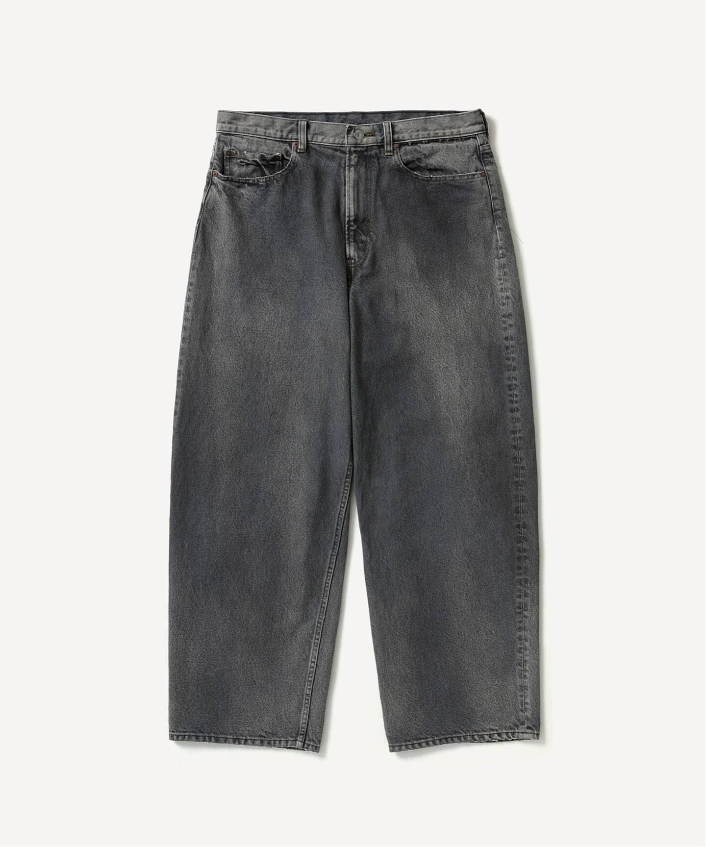 A.PRESSE/アプレッセ】 Vintage Gray Denim Pants：デニム（スラックス 