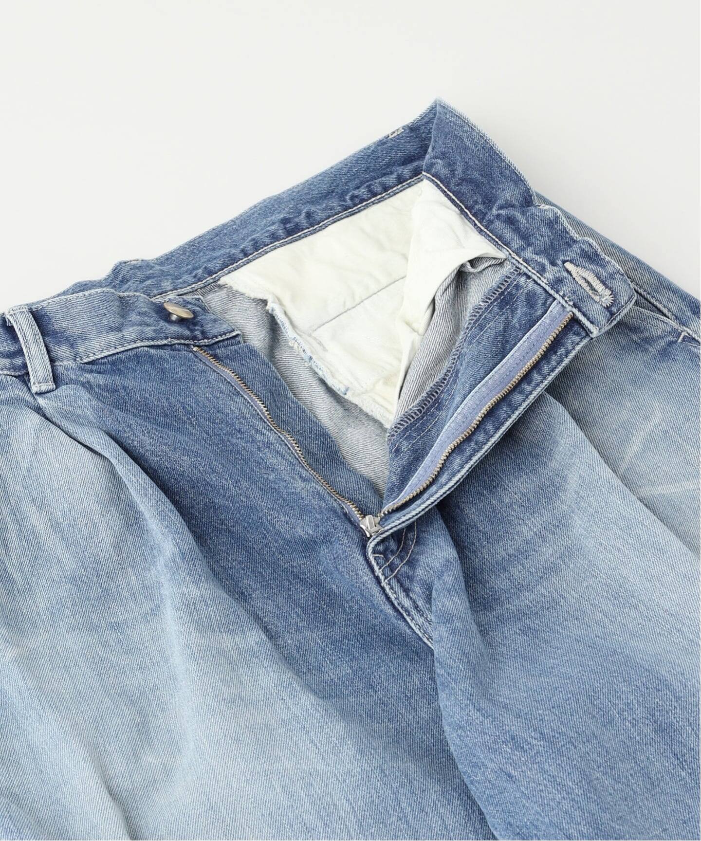 Graphpaper / グラフ ペーパー】Selvage Denim Two Tuck Pants（デニム