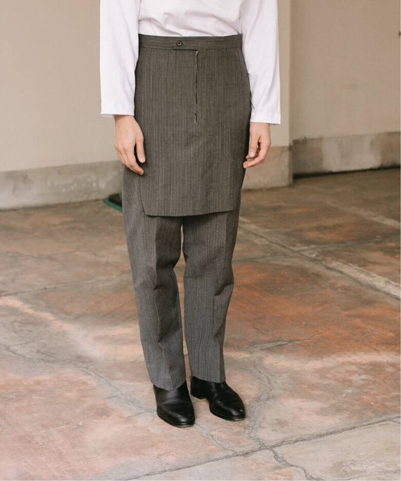 CLASS / クラス】CCGS09UNI WOOL RAMIE STRIPE LYRIA：パンツ 