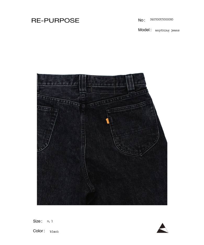RE-PURPOSE / リパーパス】 anything jeans（デニムパンツ・ジーンズ 
