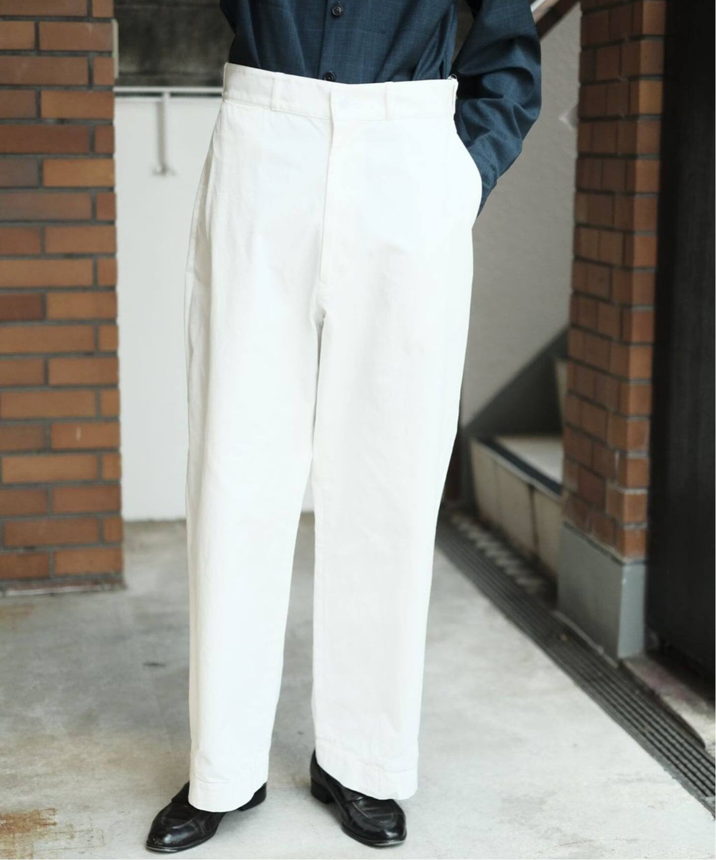 LE / エルイー】LE White Utility Trousers：パンツ（チノパンツ）｜L