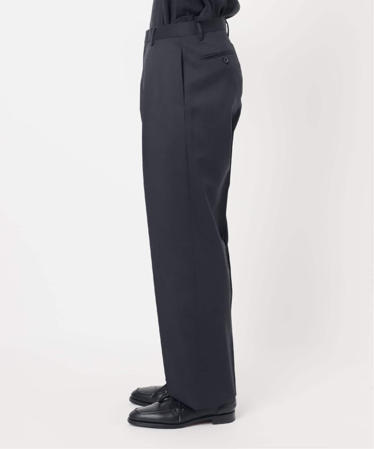LE / エルイー】 2TUCK WOOL PT：セットアップ着用可（スラックス）｜L