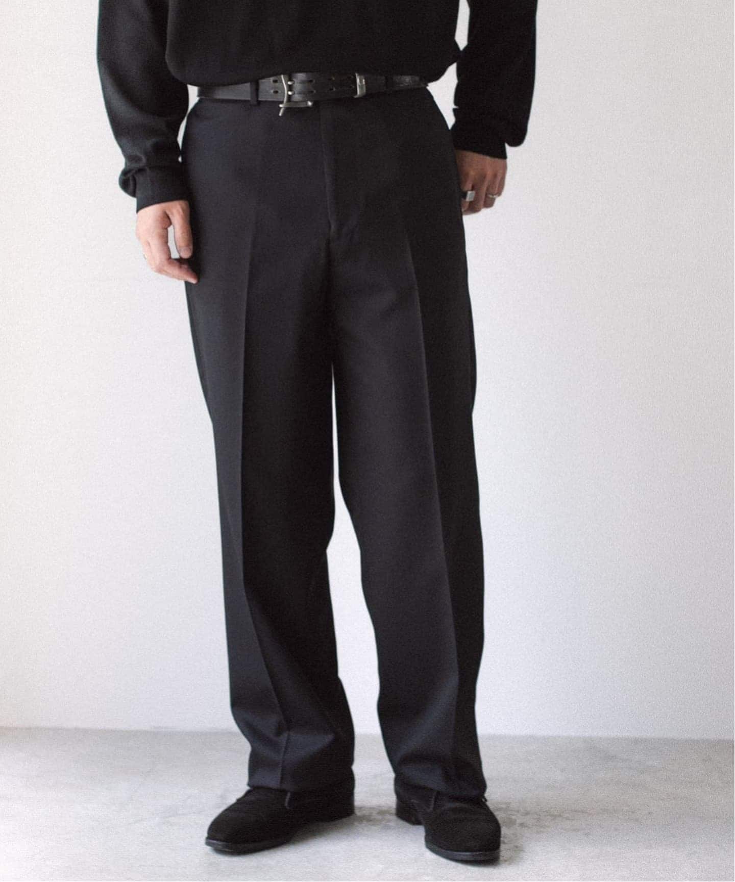 LE / エルイー】STRAIGHT WOOL PT：セットアップ着用可（スラックス