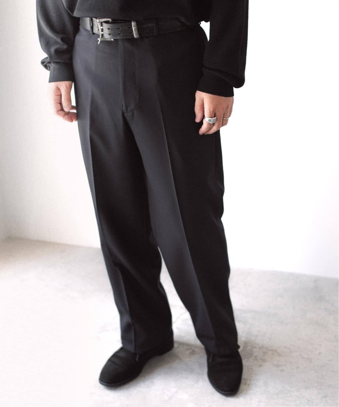 LE / エルイー】STRAIGHT WOOL PT：セットアップ着用可（スラックス