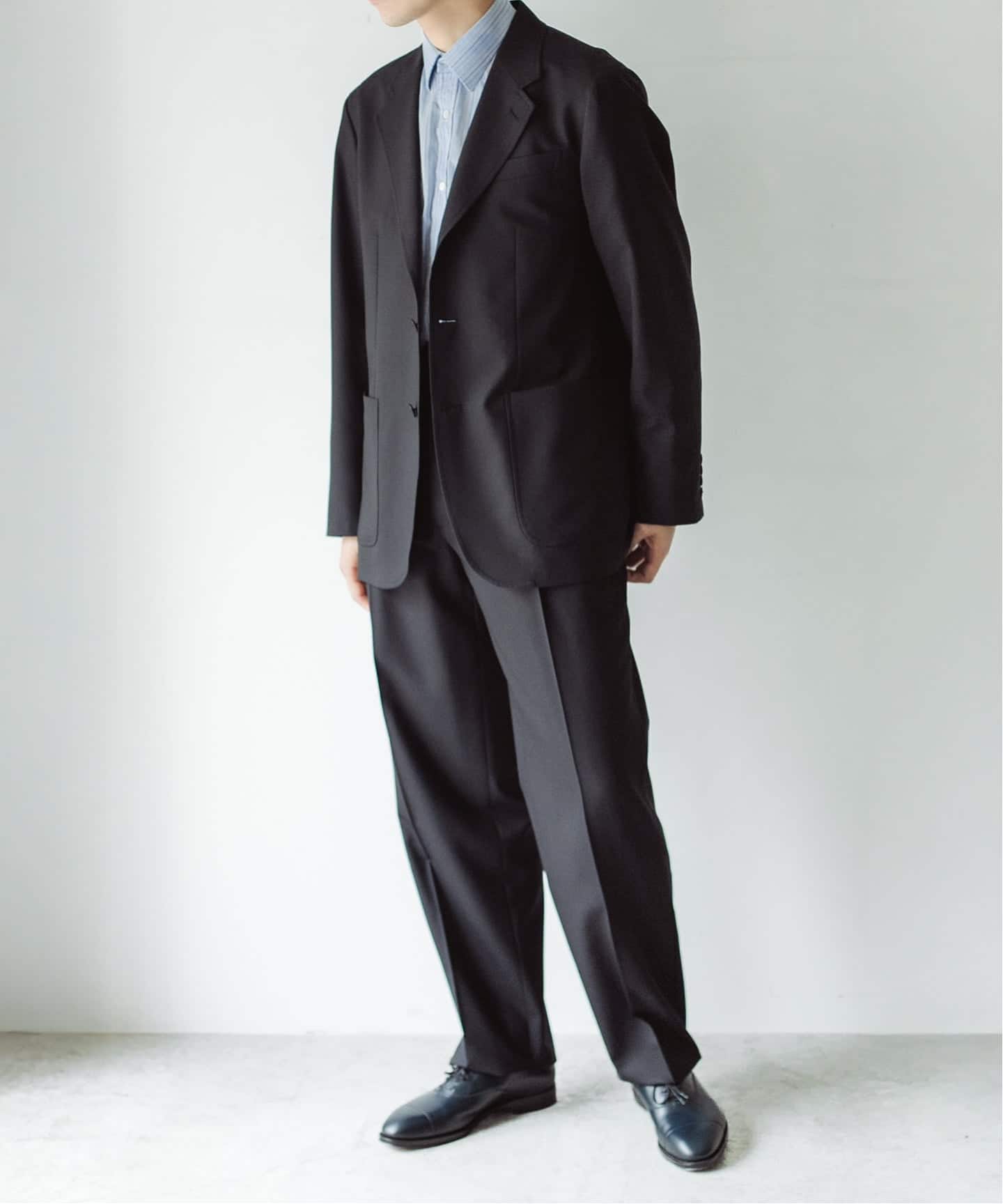 LE / エルイー】2TUCK WOOL PT【セットアップ着用可】（スラックス