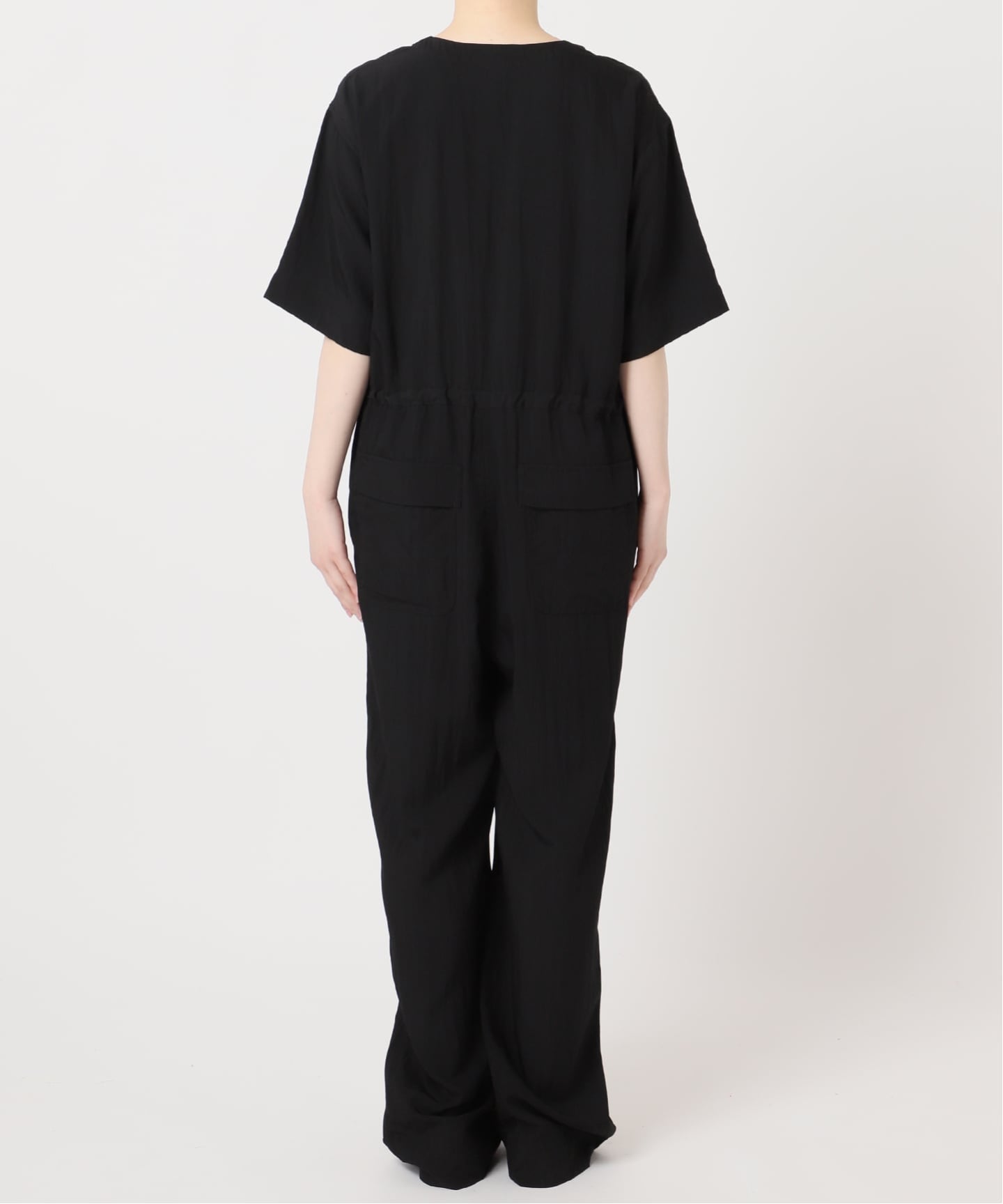 ≪予約≫ダブルポケットVネックオールインワン（つなぎ