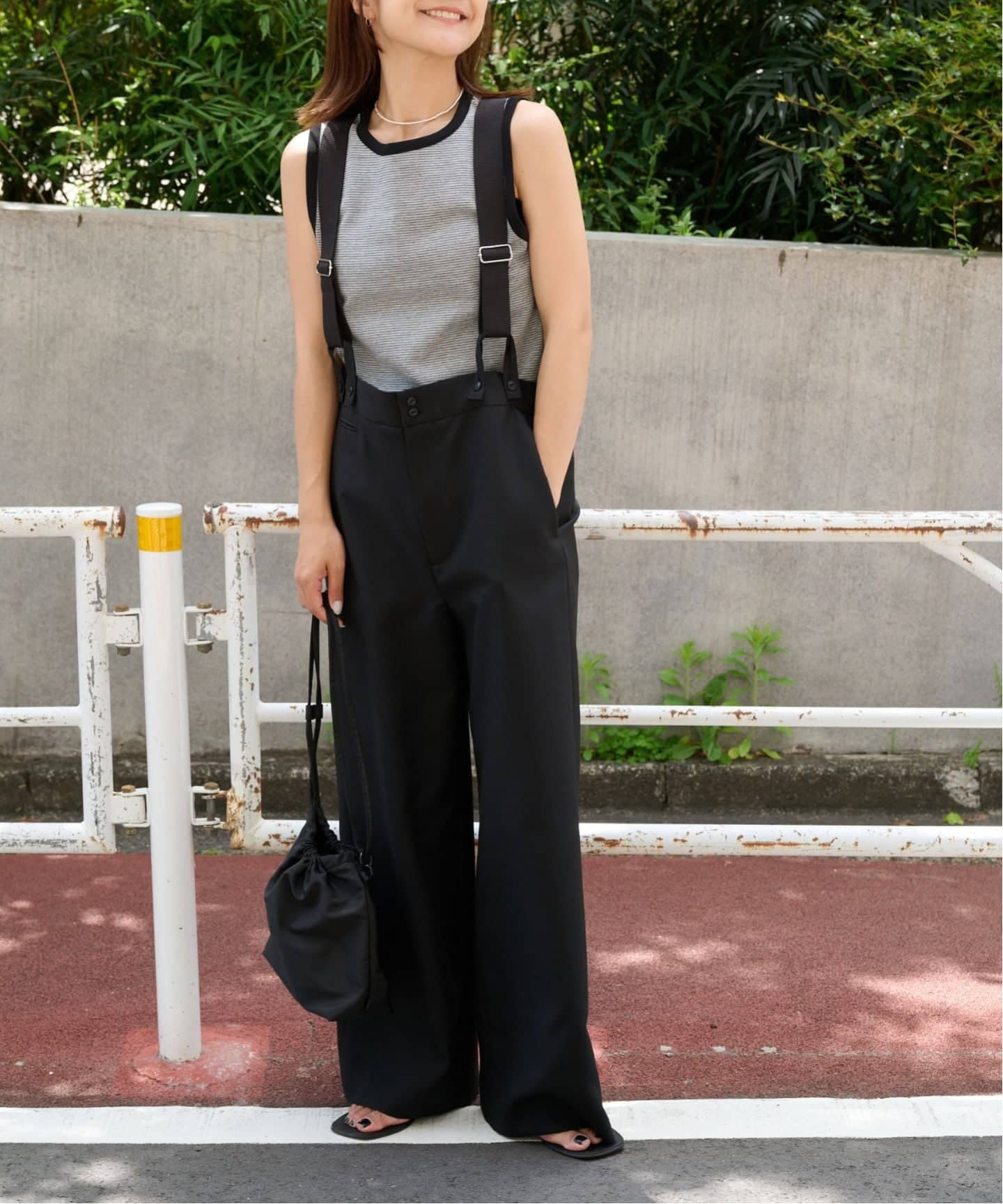 追加 TEE×サスペンダーパンツ2点SET 一部店舗+WEB限定（スラックス