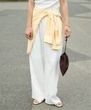 ≪予約≫リネンライクイージーパンツ