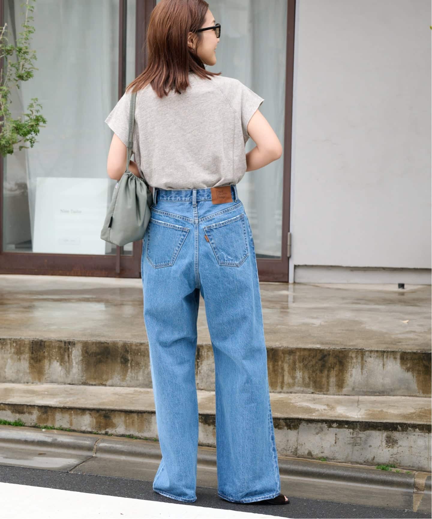 ULTデニムハイライズルーズスラッシュ5PKT（デニムパンツ・ジーンズ