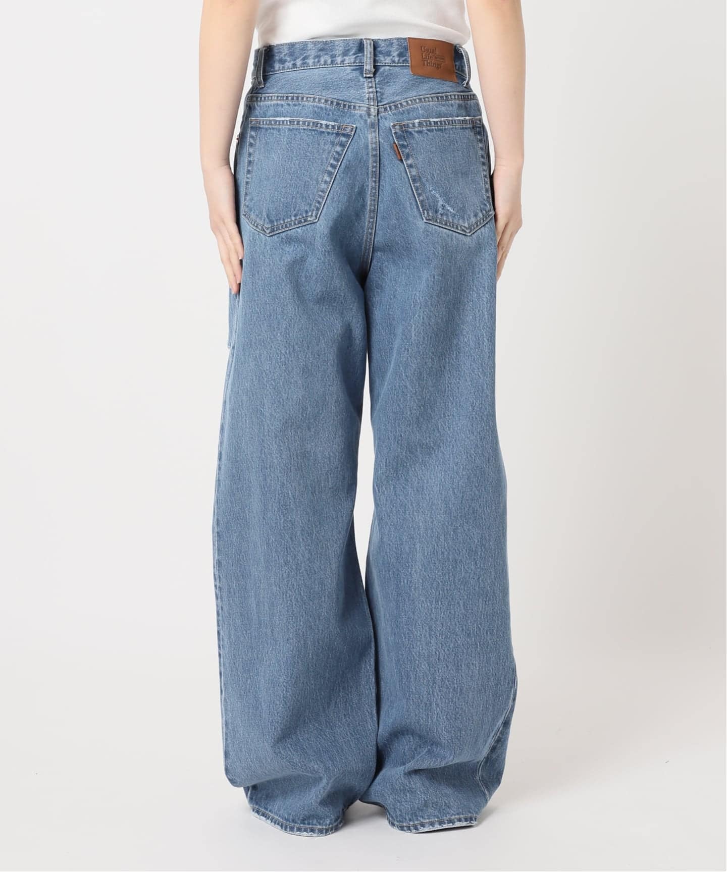 ULTデニムハイライズルーズスラッシュ5PKT（デニムパンツ・ジーンズ
