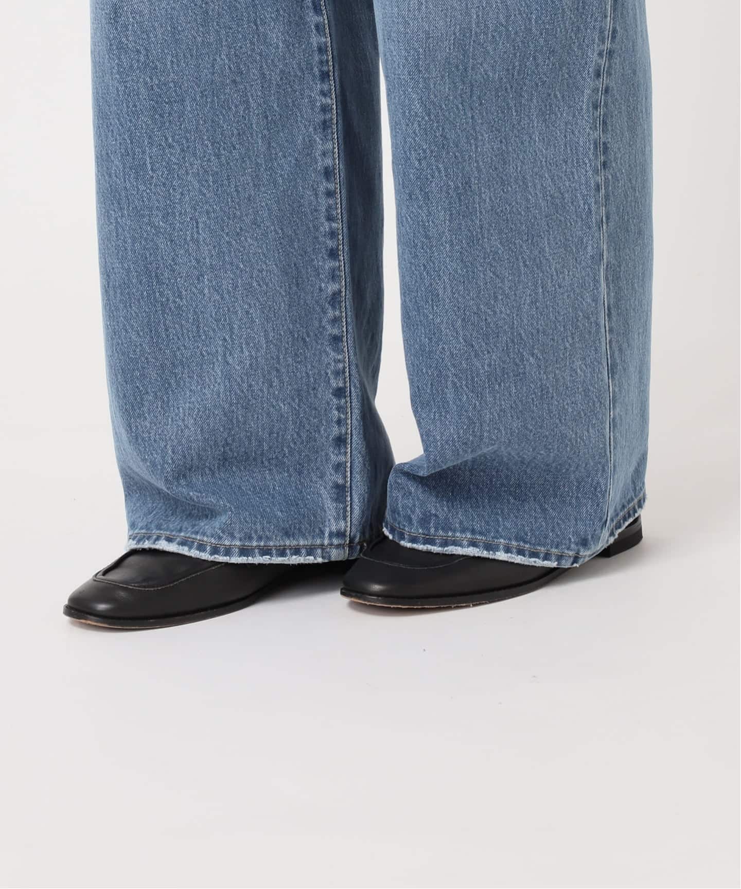 ULTデニムハイライズルーズスラッシュ5PKT（デニムパンツ・ジーンズ