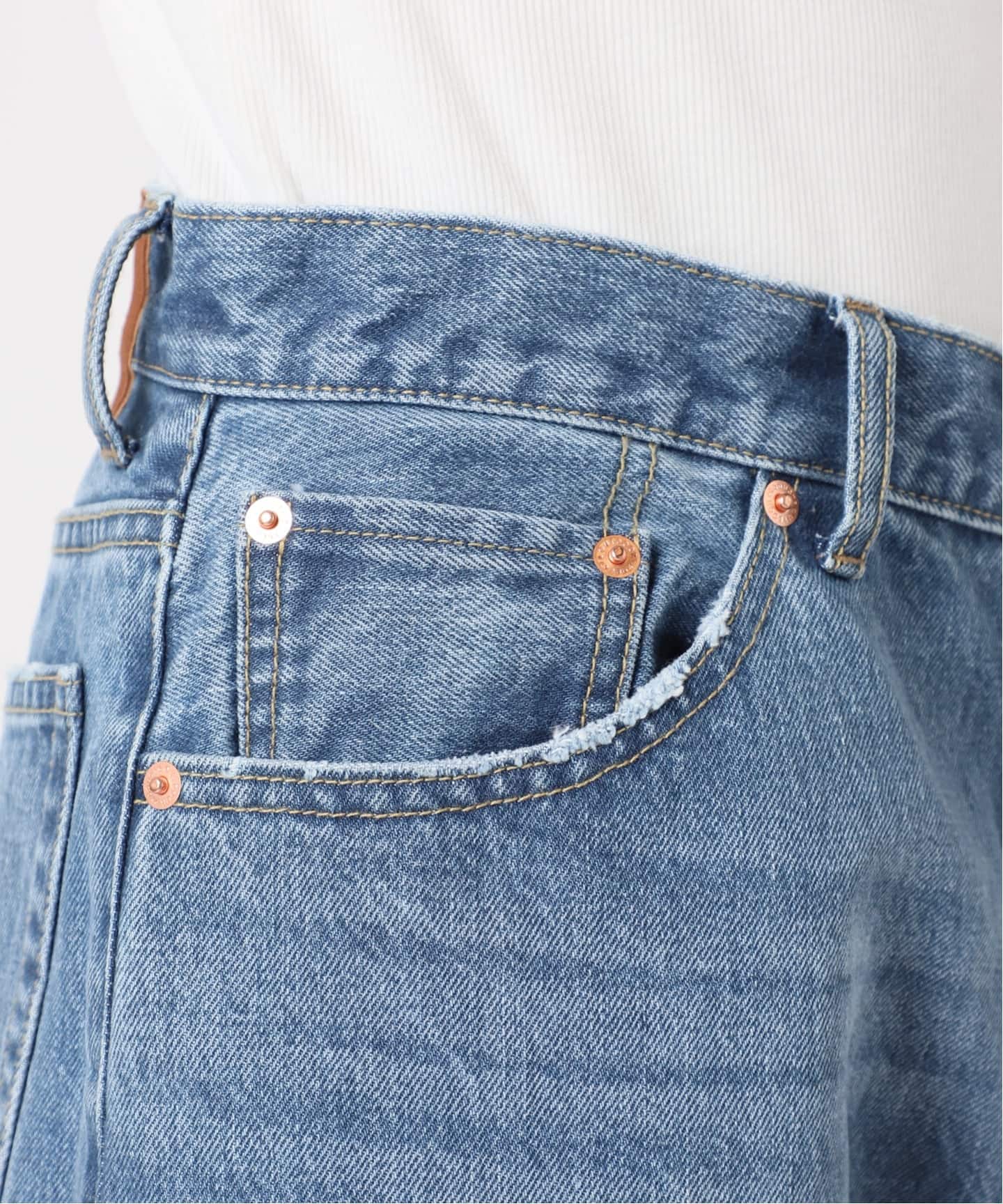 ULTデニムハイライズルーズスラッシュ5PKT（デニムパンツ・ジーンズ