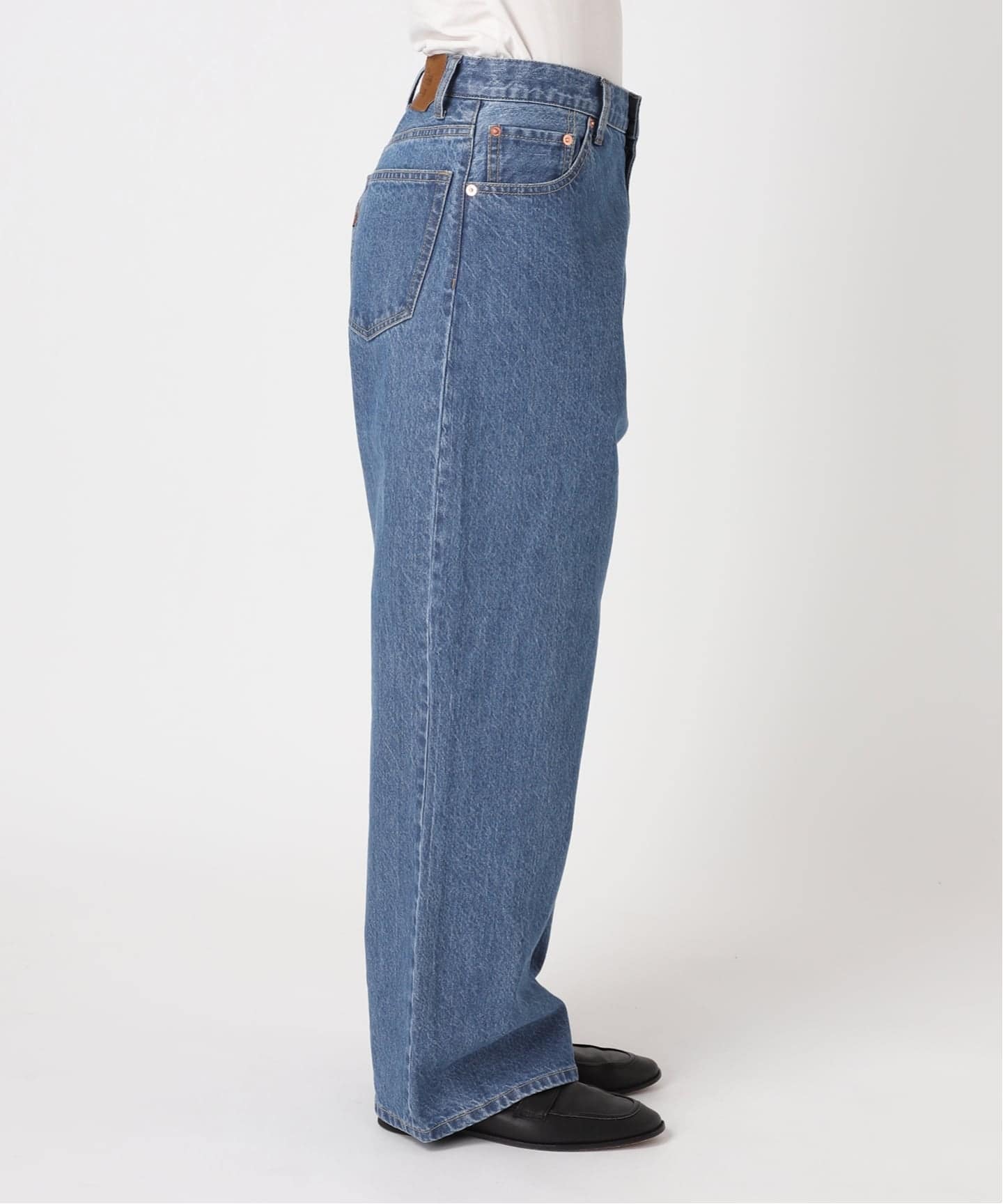 ULTサマーデニムハイライズルーズ5PKT 38サイズ 追加 ULTサマーデニムハイライズルーズ5PKT BLUE/NAVY（デニムパンツ