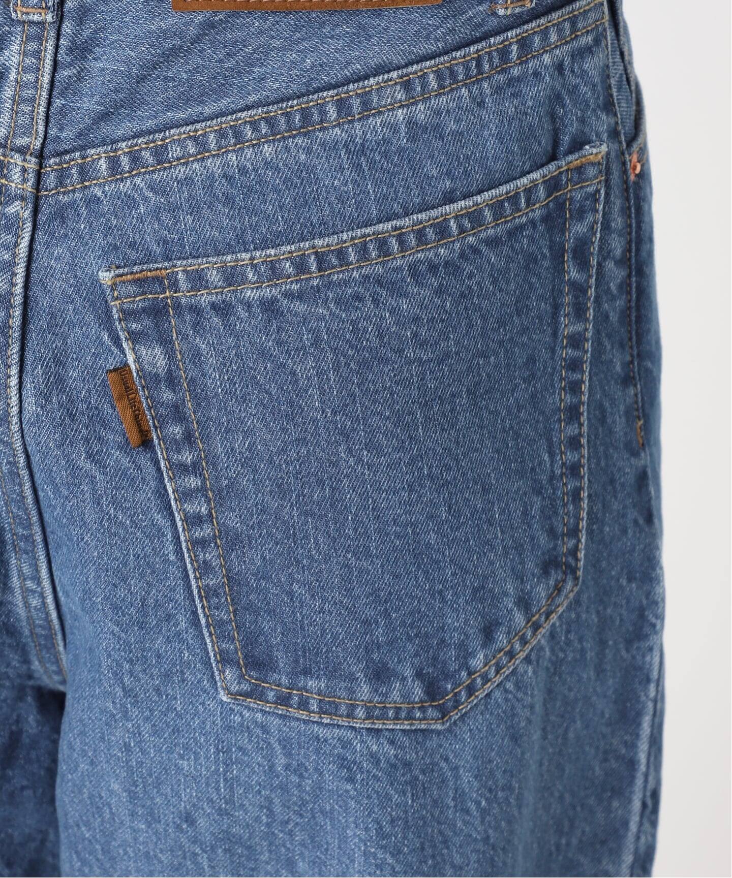 ≪予約 追加≫ULTサマーデニムハイライズルーズ5PKT BLUE/NAVY（デニム