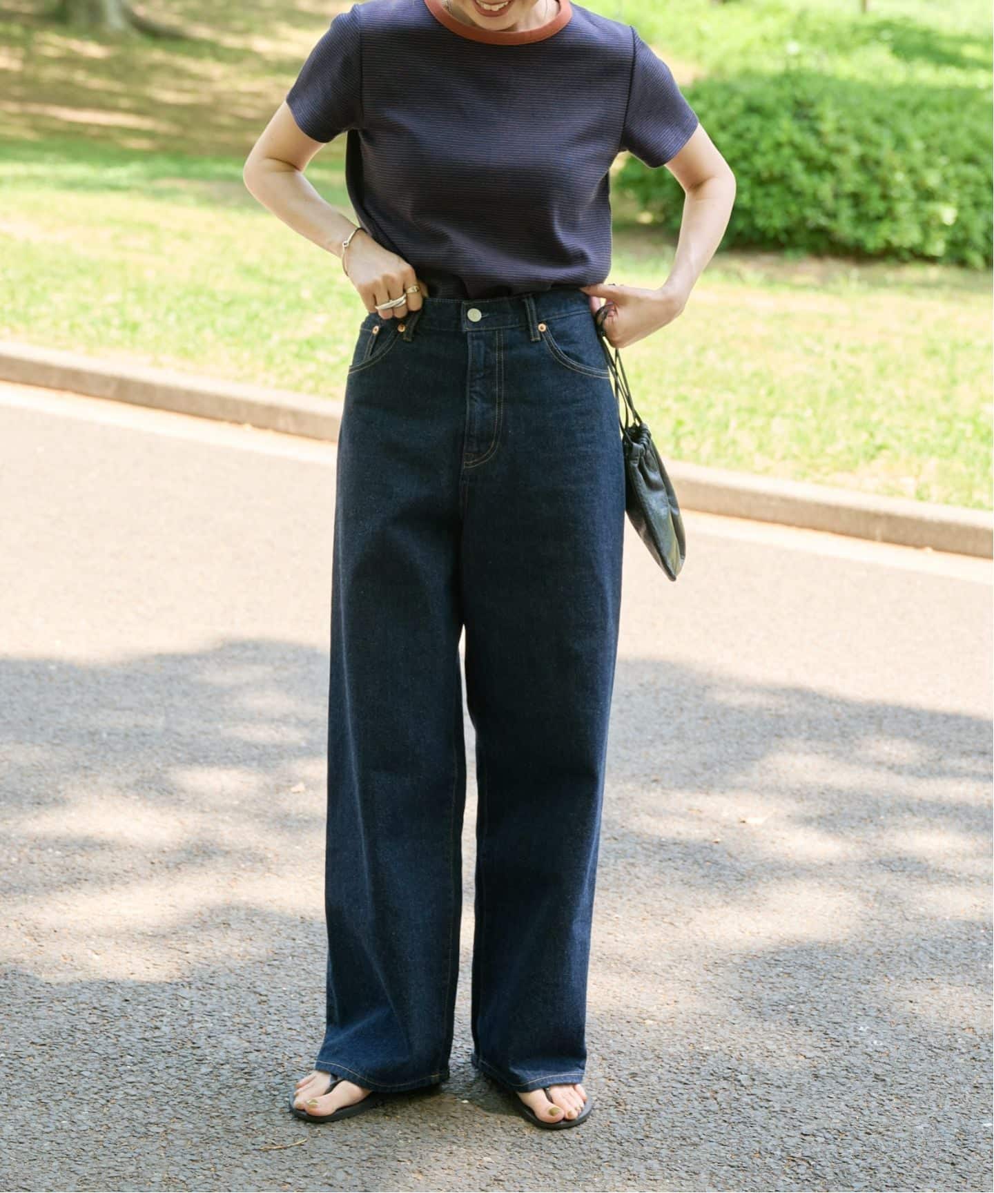 ≪予約≫追加5 ULTデニムハイライズルーズ5PKT（デニムパンツ