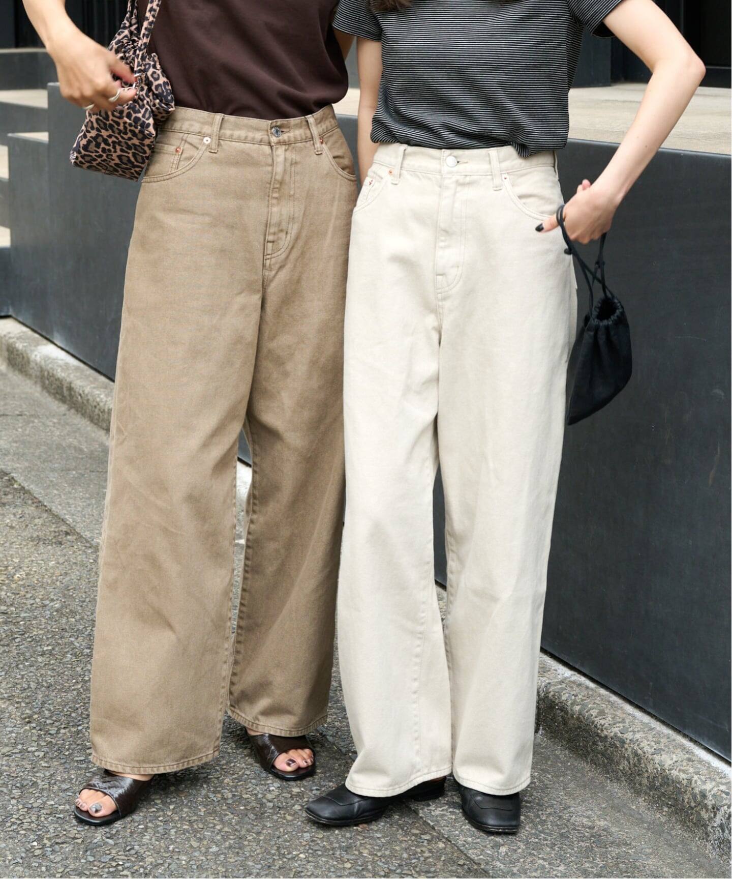 ≪予約≫追加 ULTフェードデニムハイライズルーズ5PKT（デニムパンツ