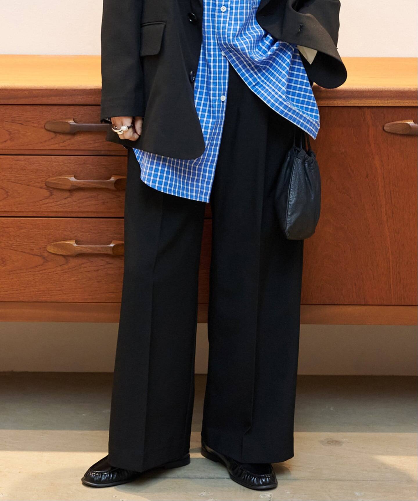 ≪予約/WEB・横浜店限定カラーあり≫ORDINARY タックワイドスラックス