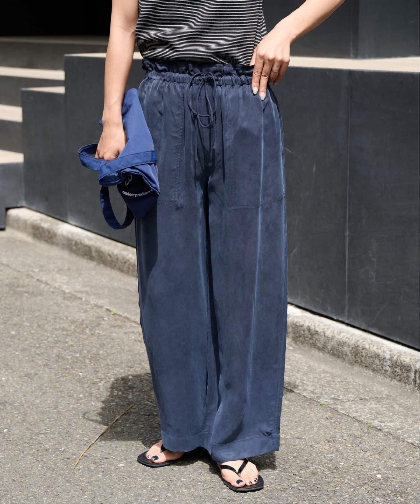 追加 キュプラステッチワークドロストパンツ（スラックス）｜OUTDOOR
