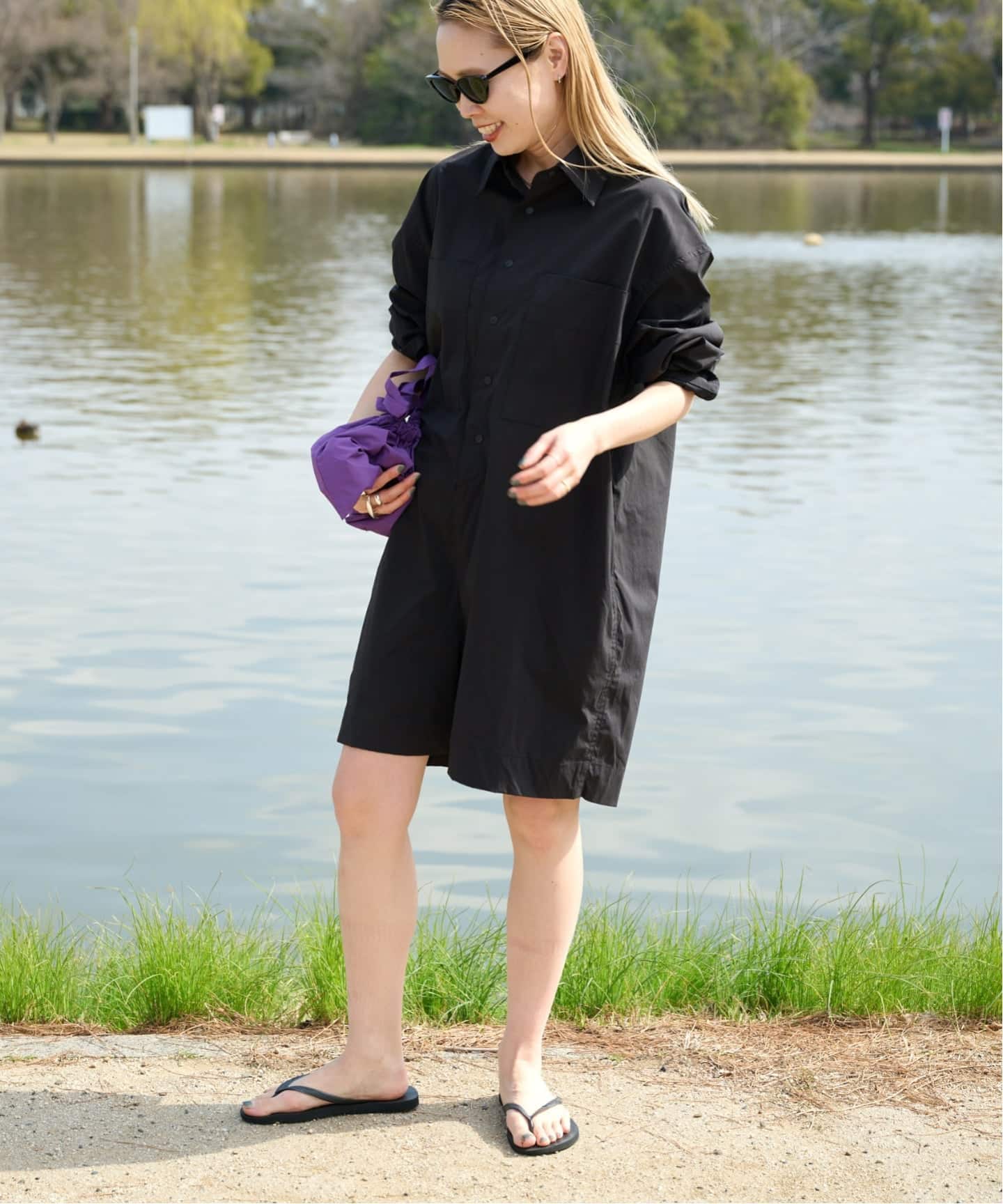 ACTIVE WEAR ショートオールインワン（つなぎ／オールインワン
