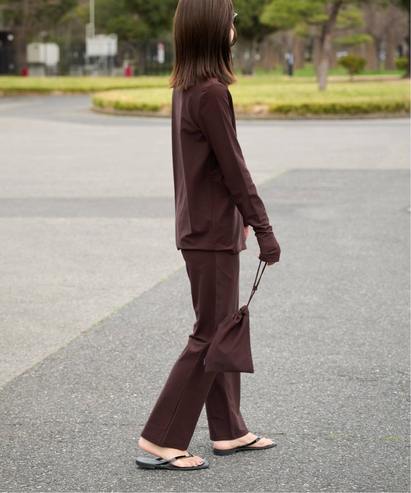 ≪予約≫ACTIVE WEAR テレコ スリムイージー（スラックス）｜OUTDOOR
