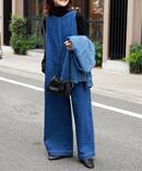 ≪予約 追加≫ ULT デニムバックVネックオールインワン