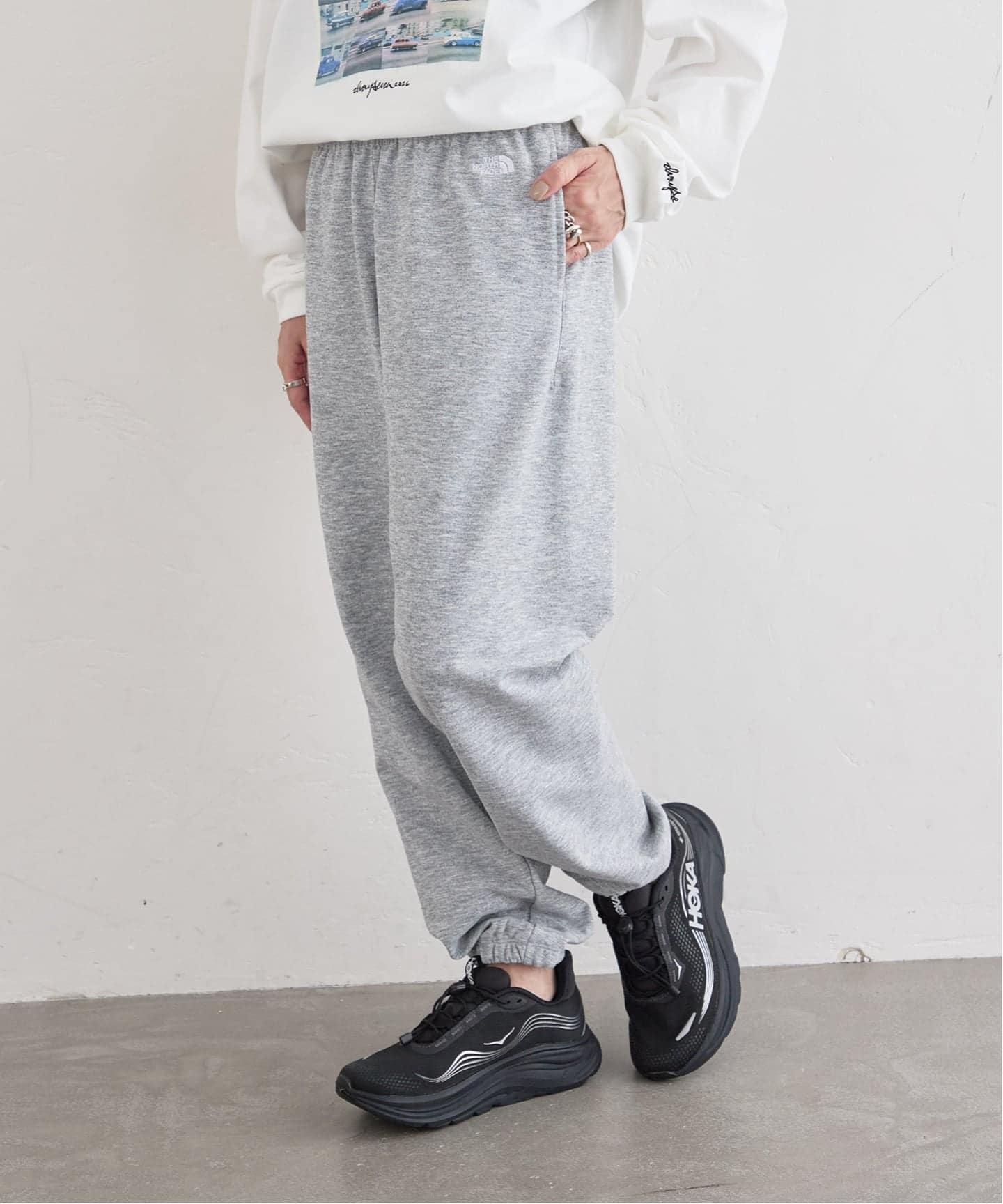 THE NORTH FACE Small Logo Heather Sweat Pant NB32636（スウェット