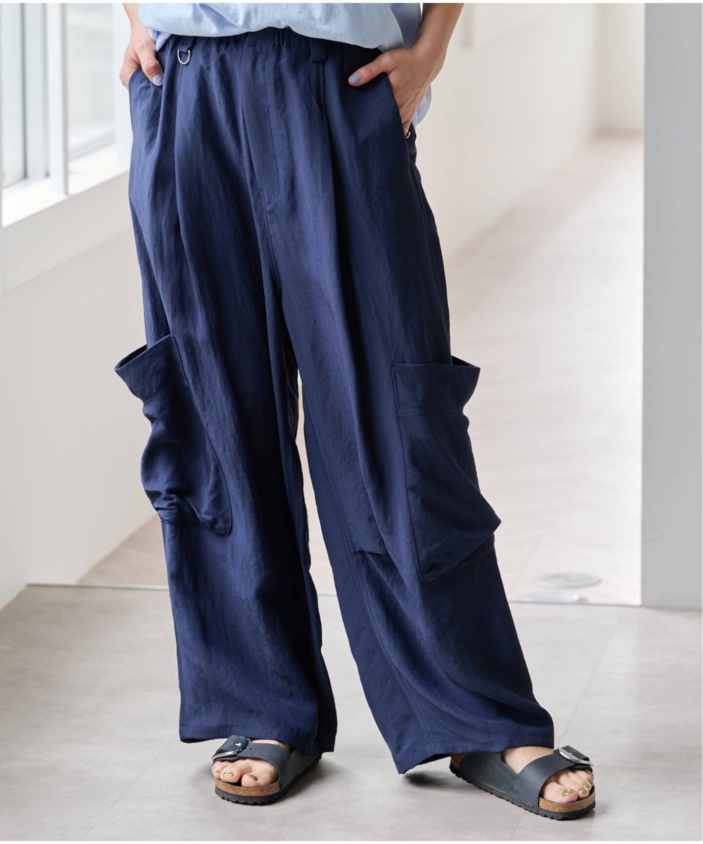ETRE TOKYO バックサテンリラクシーカーゴパンツ（スラックス）｜BOICE