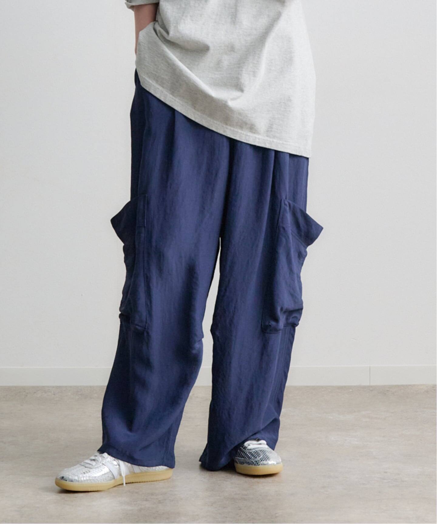 ETRE TOKYO バックサテンリラクシーカーゴパンツ（スラックス）｜BOICE