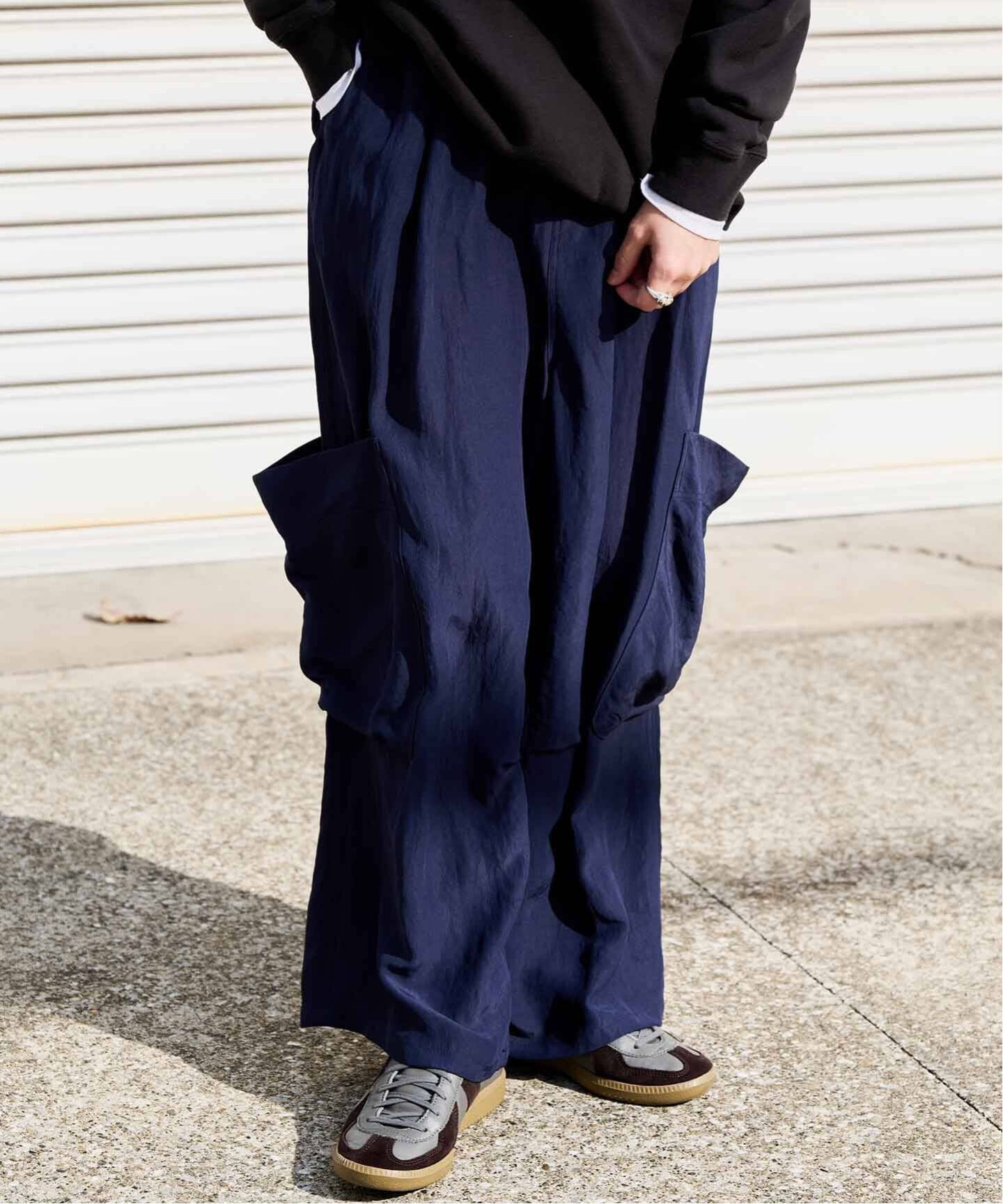 ETRE TOKYO バックサテンリラクシーカーゴパンツ（スラックス）｜BOICE
