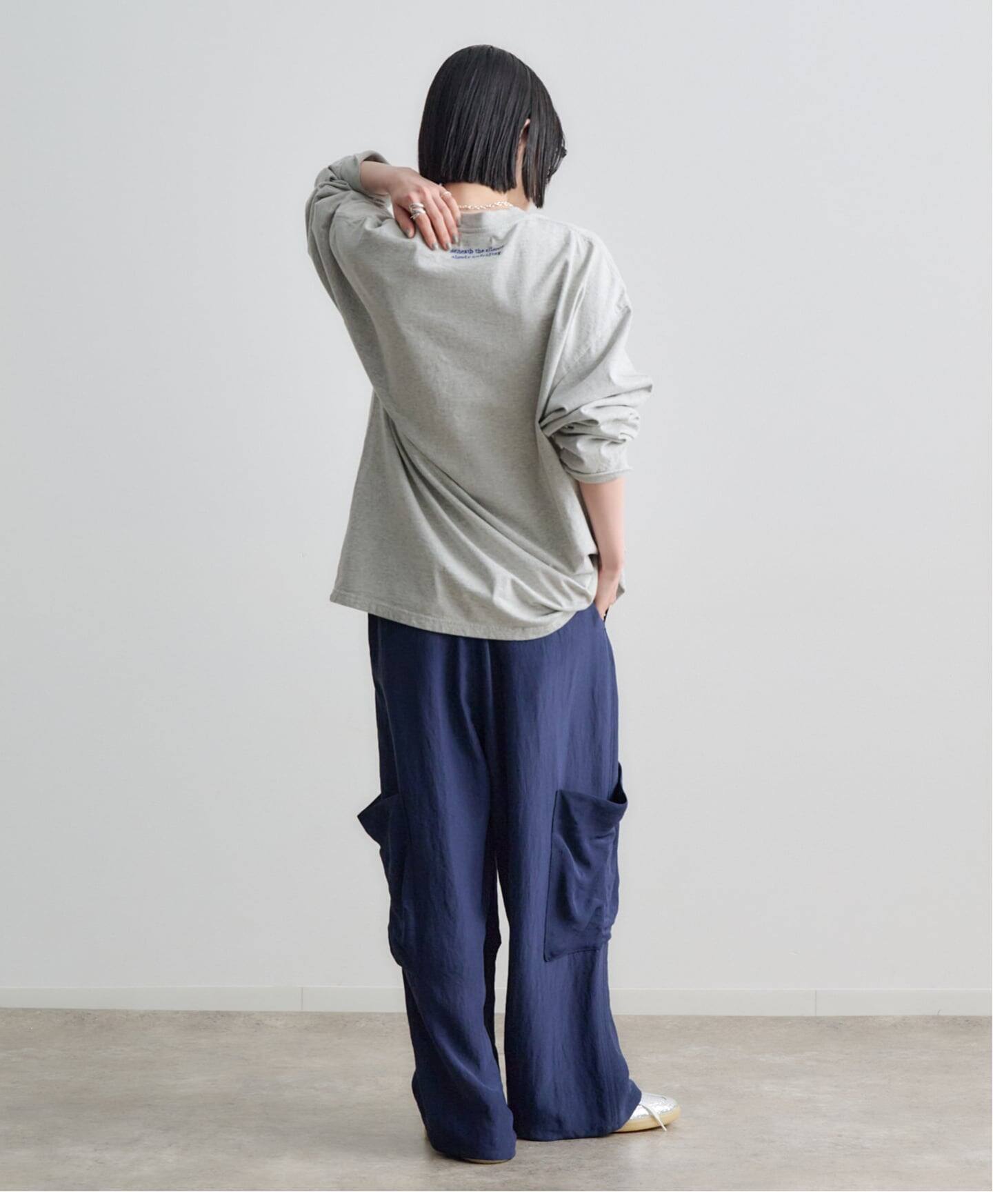 etretokyo リラクシーカーゴパンツ ETRE TOKYO バックサテンリラクシーカーゴパンツ（スラックス）｜BOICE