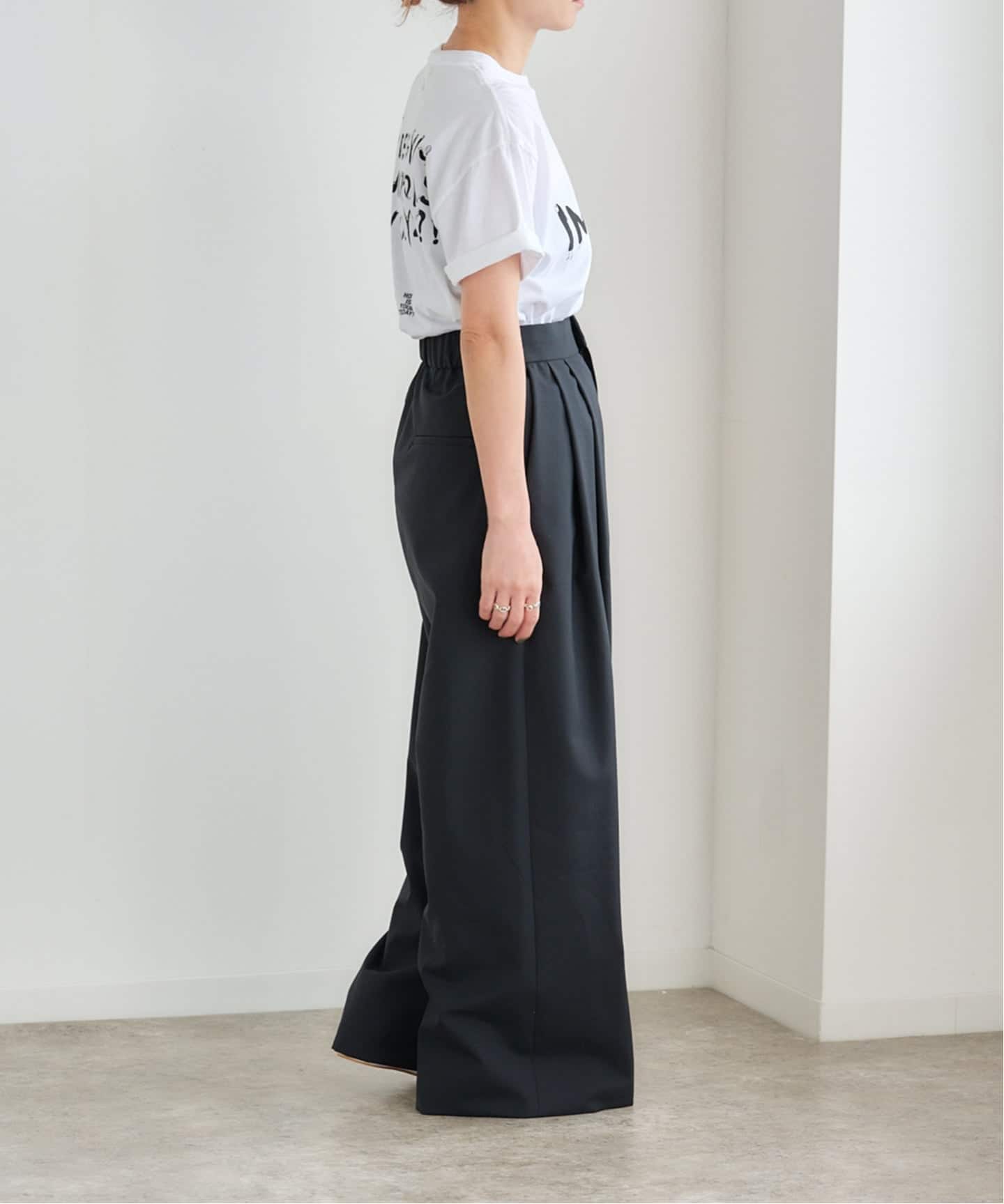 ATON WOOL TROPICAL WIDE EASY PANTS（スラックス）｜BOICE FROM