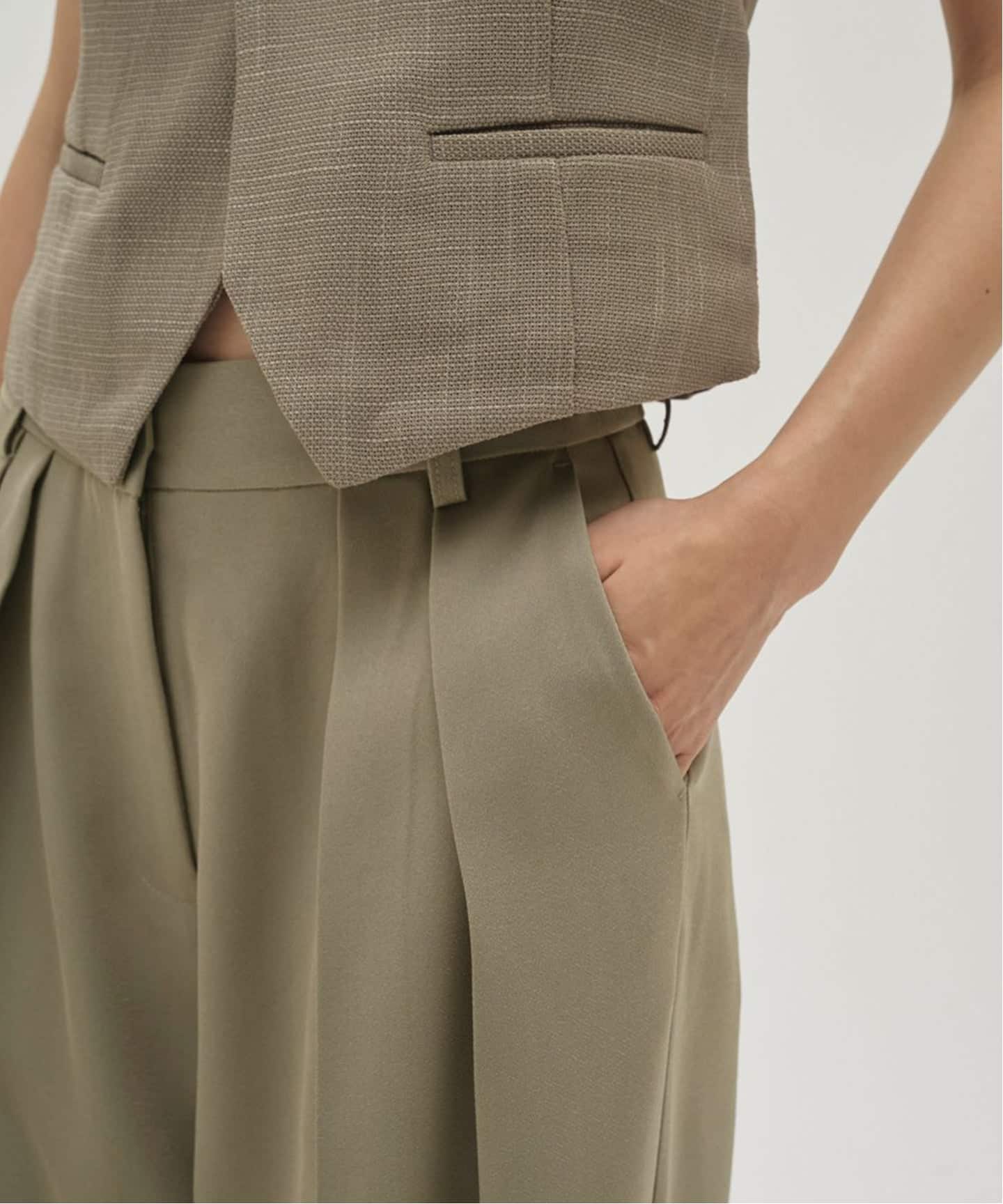 TODAYFUL Tuck Wide Trousers（スラックス）｜BOICE FROM BAYCREW'S