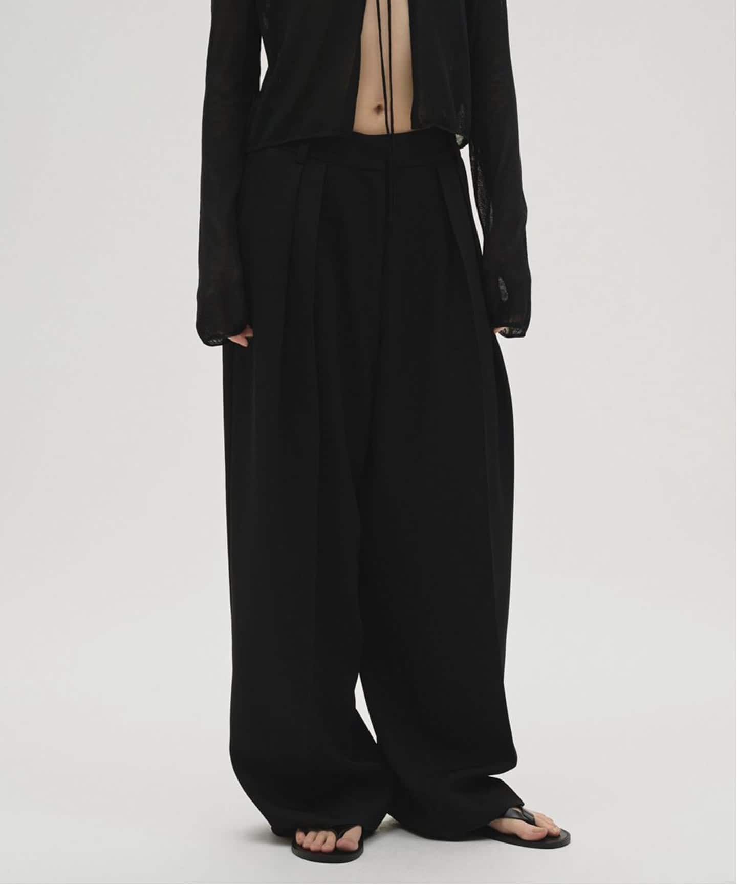 TODAYFUL Tuck Wide Trousers（スラックス）｜BOICE FROM BAYCREW'S