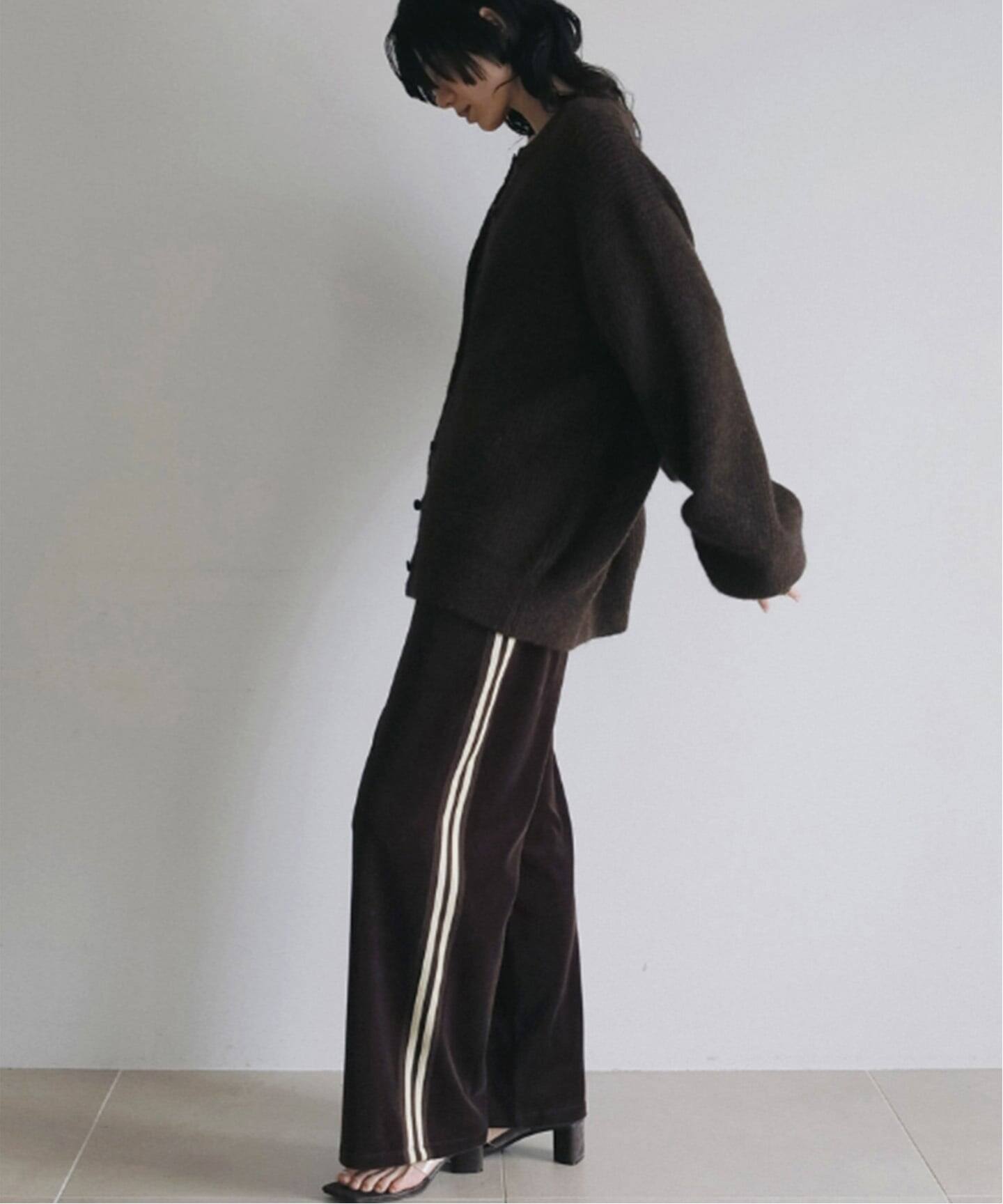 今季新作　anuke Velour Track Pants/ベロアトラックパンツ anuke Velour Track Pants（ジャージ／トラックパンツ）｜BOICE FROM