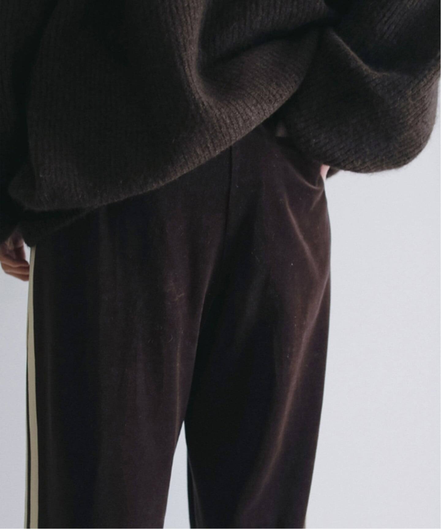 anuke Velour Track Pants（ジャージ／トラックパンツ）｜BOICE FROM