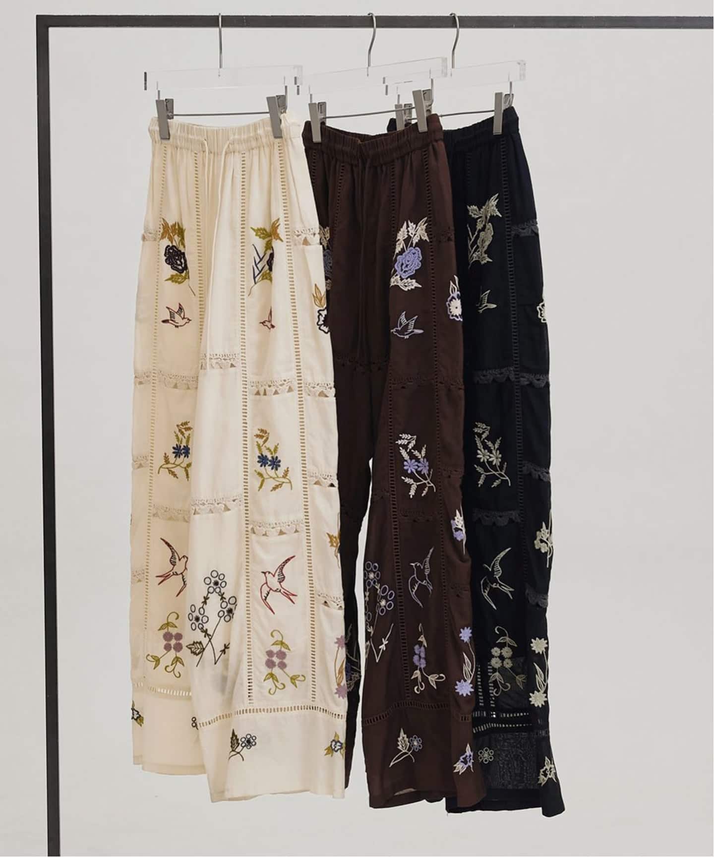 TODAYFUL Embroidery Patchwork Trousers（スラックス）｜BOICE FROM