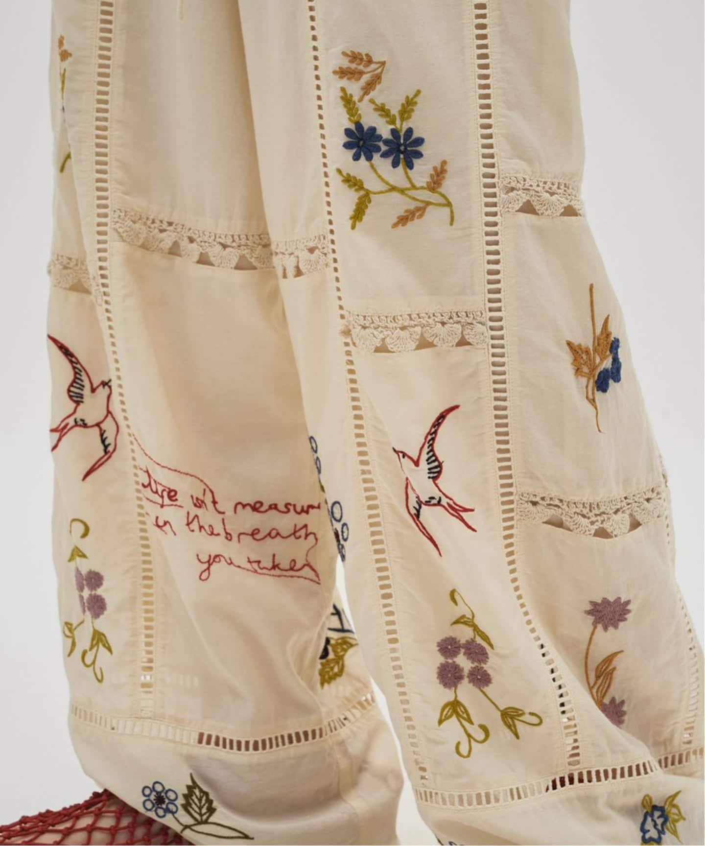 予約》TODAYFUL Embroidery Patchwork Trousers（スラックス）｜BOICE