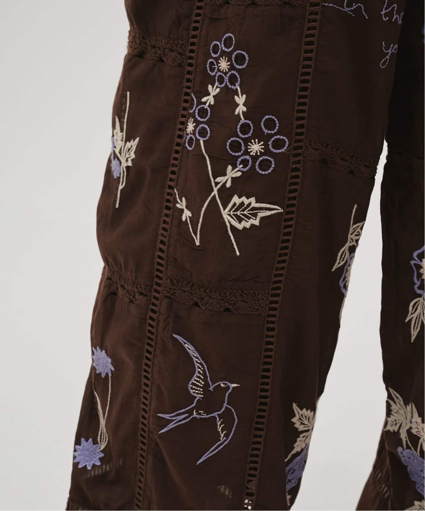予約》TODAYFUL Embroidery Patchwork Trousers（スラックス）｜BOICE