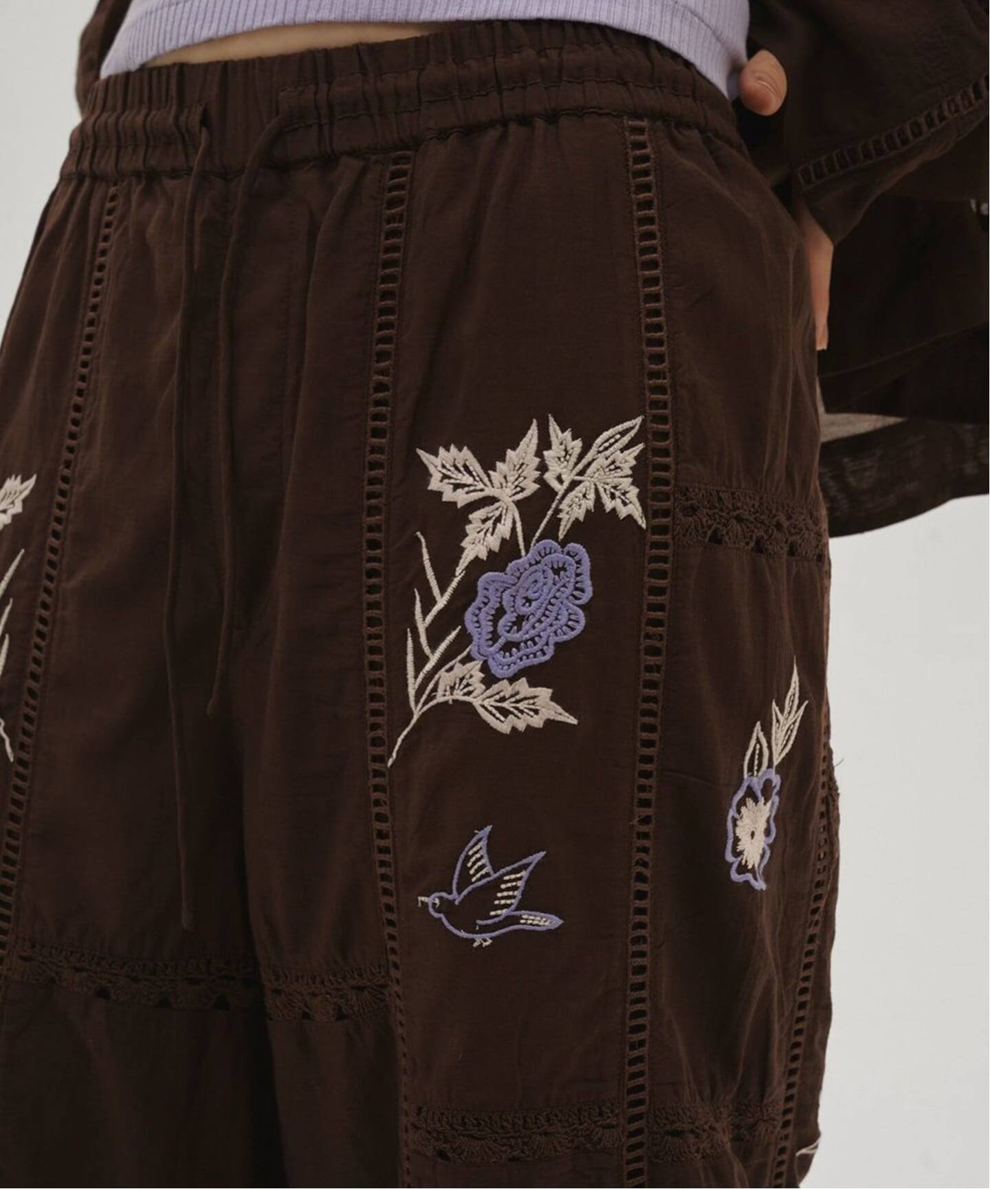 TODAYFUL Embroidery Patchwork Trousers（スラックス）｜BOICE FROM