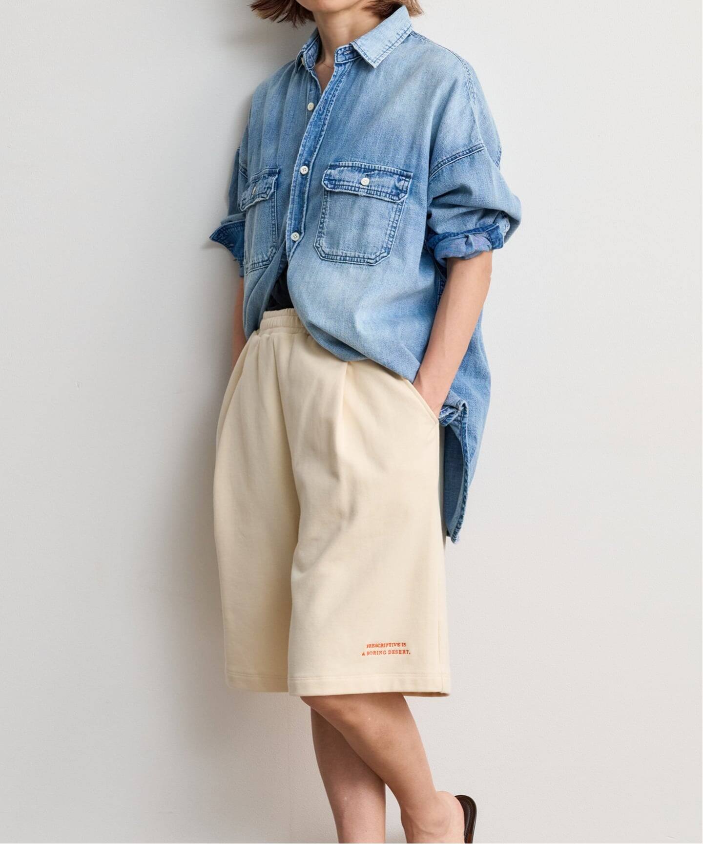 トップス anuke Pocket Short Shirt&Easy Half Pants anuke Embroidery Half Pants（ショート・ハーフパンツ）｜BOICE FROM