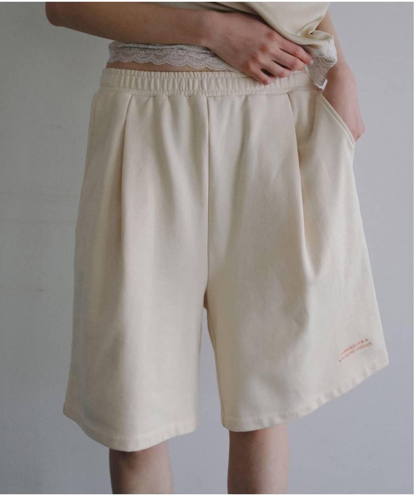 トップス anuke Pocket Short Shirt&Easy Half Pants anuke Embroidery Half Pants（ショート・ハーフパンツ）｜BOICE FROM