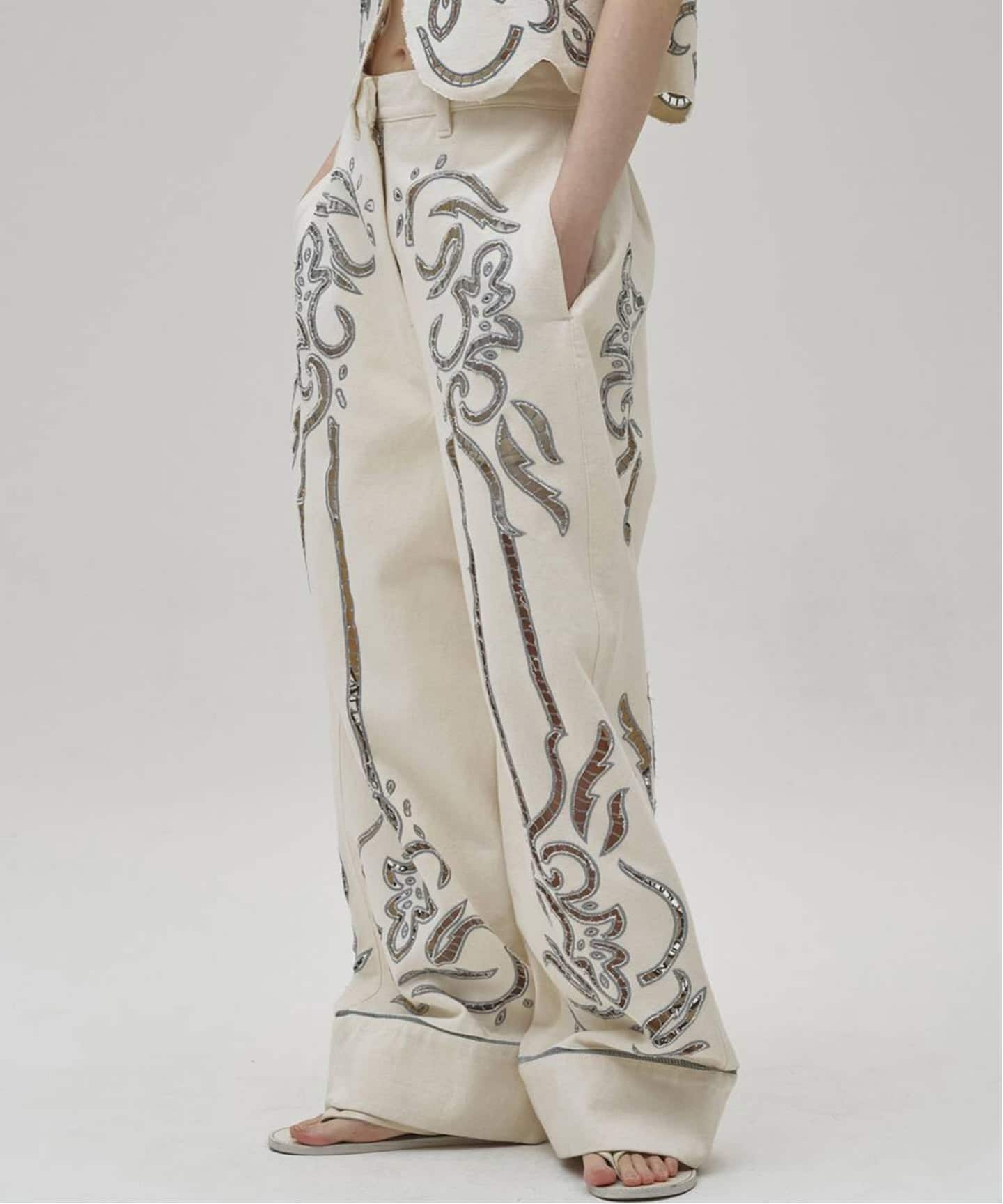 TODAYFUL Cut Lace Twill Trousers（チノパンツ）｜BOICE FROM