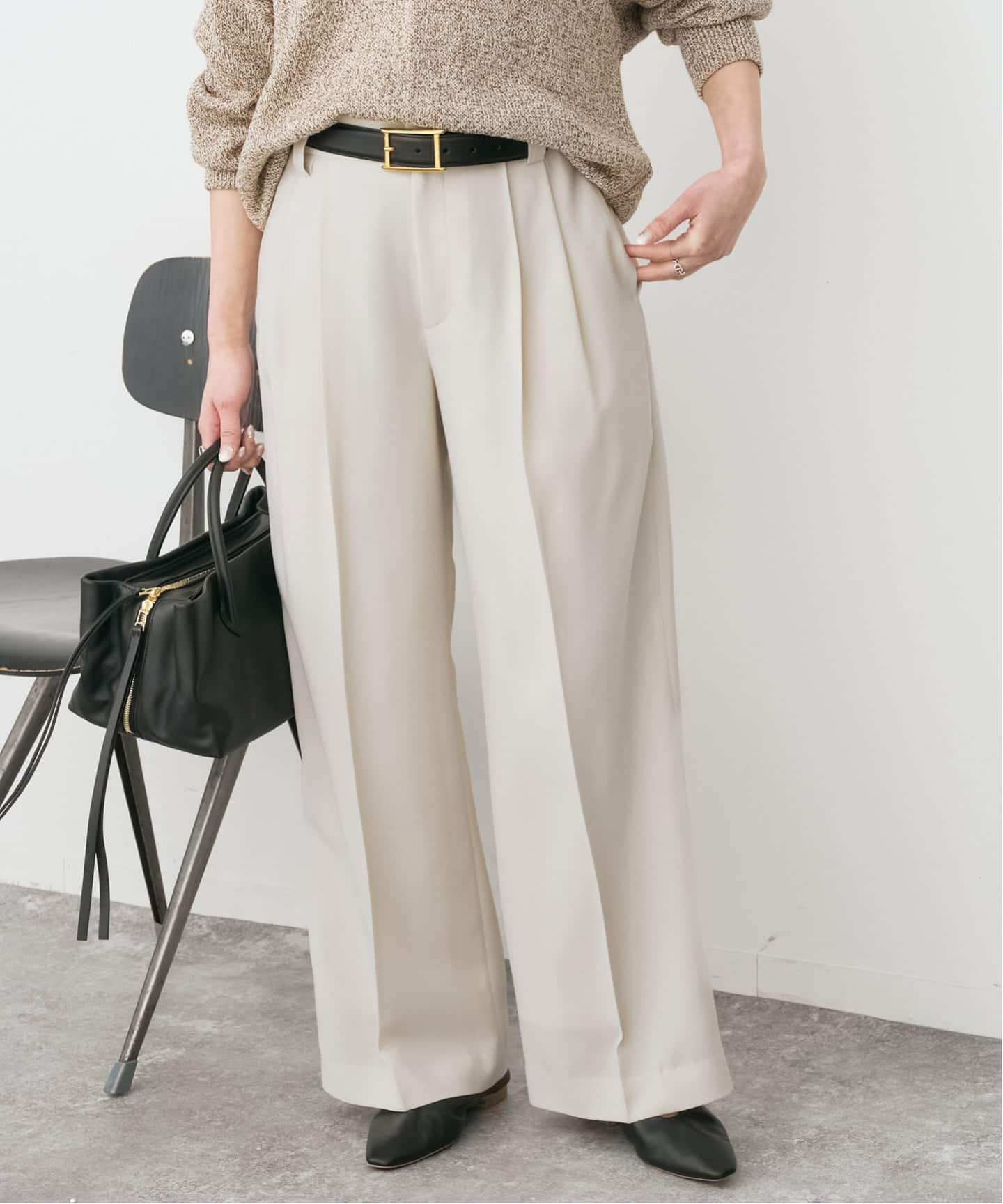 セットアップ可》ウォッシャブル2タックパンツ（スラックス）｜Spick