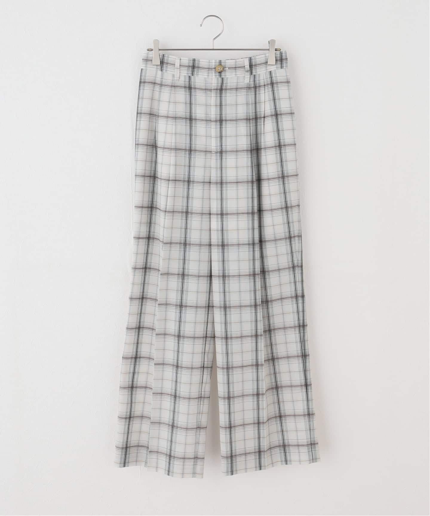 セットアップ可》2タックチェックパンツ（スラックス）｜Spick & Span