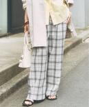 《セットアップ可》2タックチェックパンツ